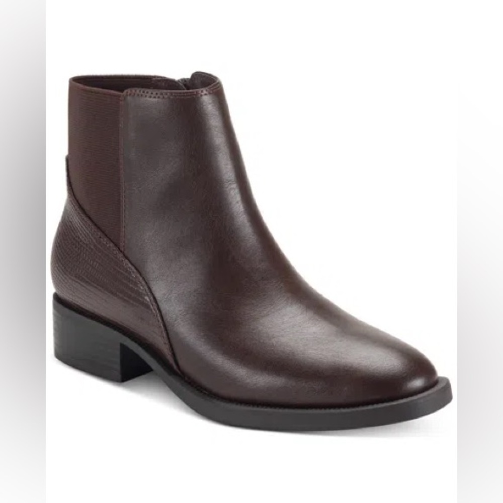 WOMEN'S EDWINAA GORE BOOTIES, CREATED FOR MACY'S IN CHOCO SZ 6M BRAND NEW ‼️
